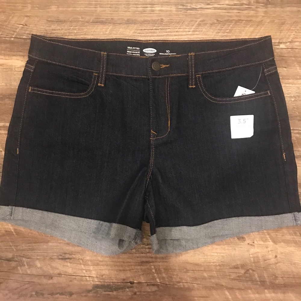 Dark Jean Shorts